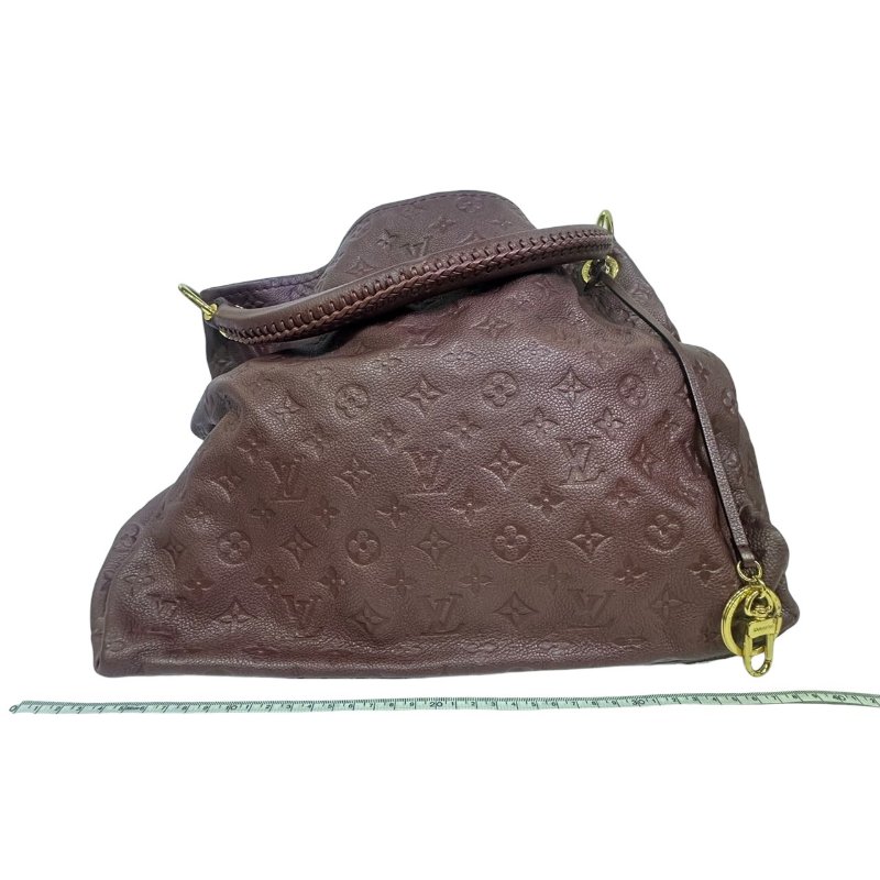 【美收精品】LV 紅色老花壓花肩背包 4-506.-16