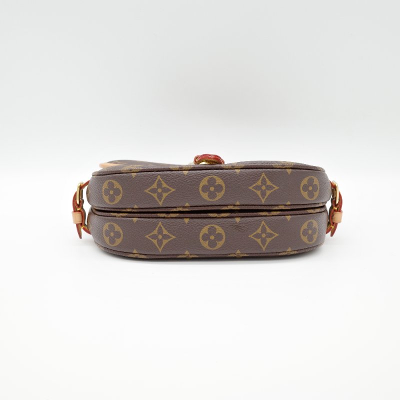 Louis Vuitton 路易威登 雙子星 Saumar BB 棕色 原花帆布 牛皮 肩背包 斜掛包-3