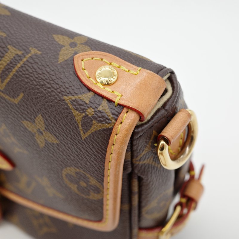 Louis Vuitton 路易威登 雙子星 Saumar BB 棕色 原花帆布 牛皮 肩背包 斜掛包-6