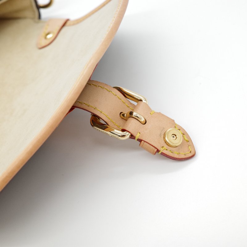 Louis Vuitton 路易威登 雙子星 Saumar BB 棕色 原花帆布 牛皮 肩背包 斜掛包-15