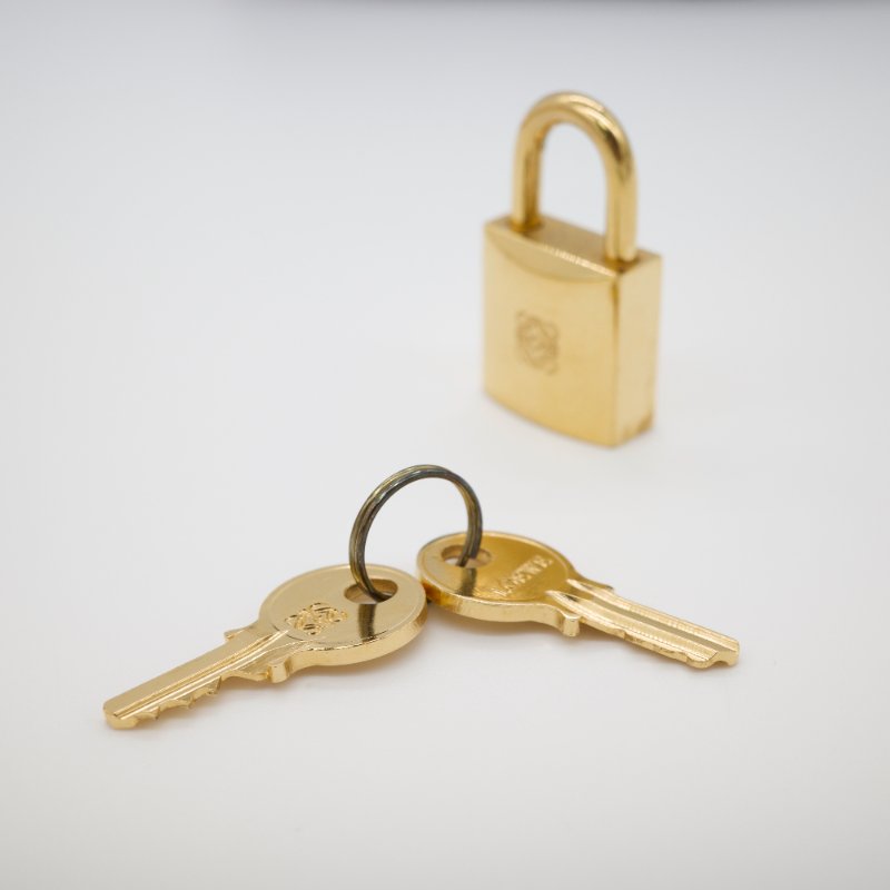 Loewe 羅威 小中古 鎖頭 經典花紋 帆布 藍黑色 麻將包 手提包-8