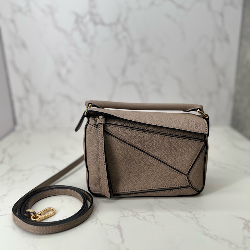 💗香緹國際精品💗 646 Puzzle mini 沙色 附內膽包-0