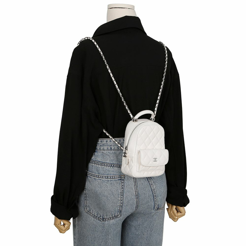 CHANEL 魚子醬紋經典迷你雙肩包 AP3753-11