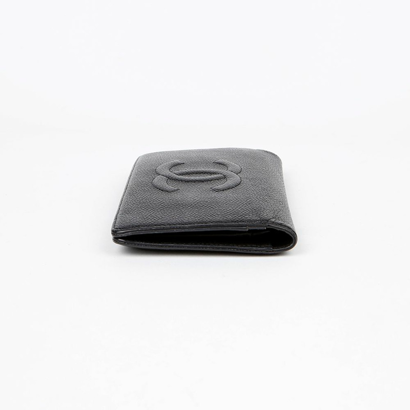 CHANEL 魚子醬皮經典長版皮夾 A48651-4