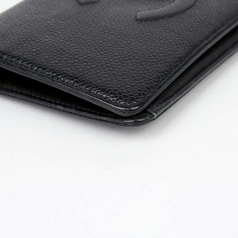 CHANEL 魚子醬皮經典長版皮夾 A48651-6