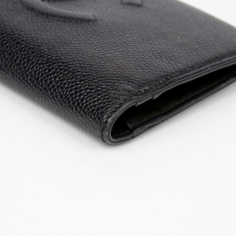 CHANEL 魚子醬皮經典長版皮夾 A48651-8