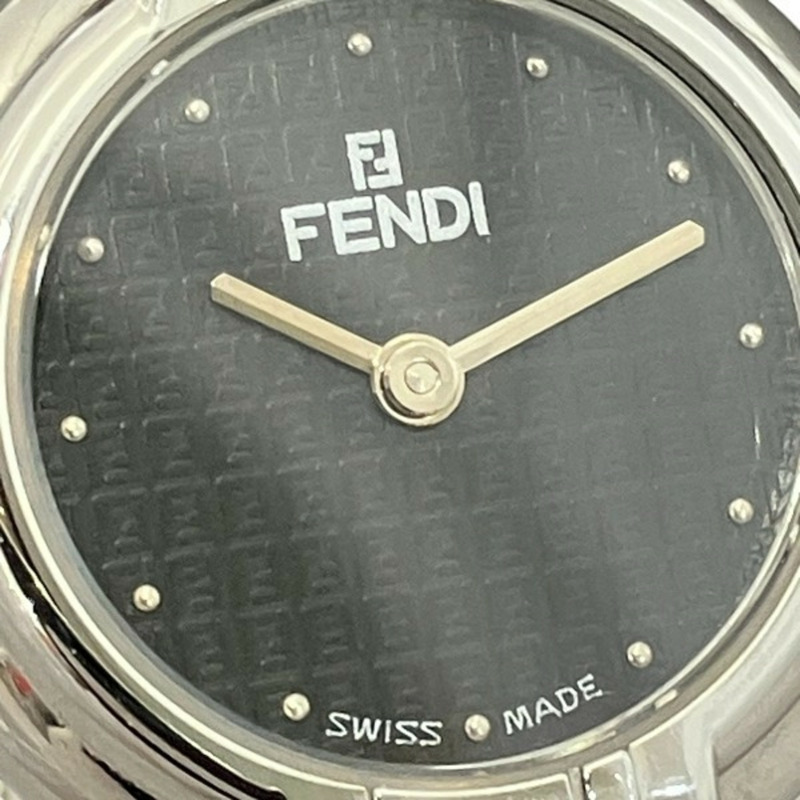 Fendi 750L 女士石英腕錶，黑色錶盤-3