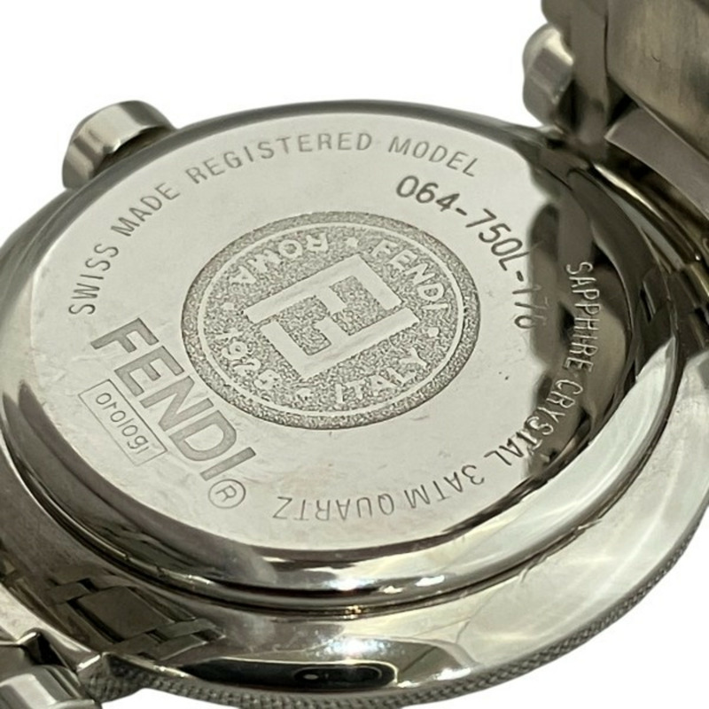 Fendi 750L 女士石英腕錶，黑色錶盤-4