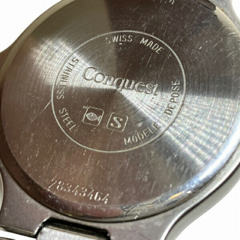 浪琴錶 Conquest L1.614.4 石英日期男士腕錶-4