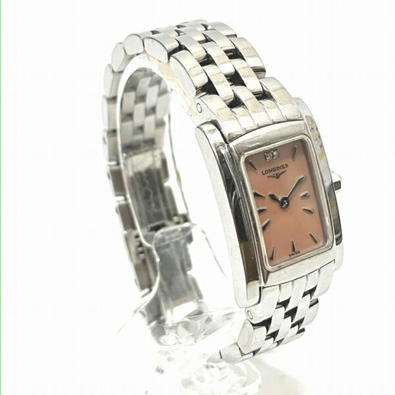 浪琴 DolceVita L5.158.4 粉紅錶盤石英女錶-2