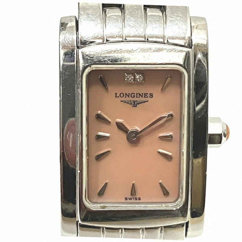 浪琴 DolceVita L5.158.4 粉紅錶盤石英女錶-3