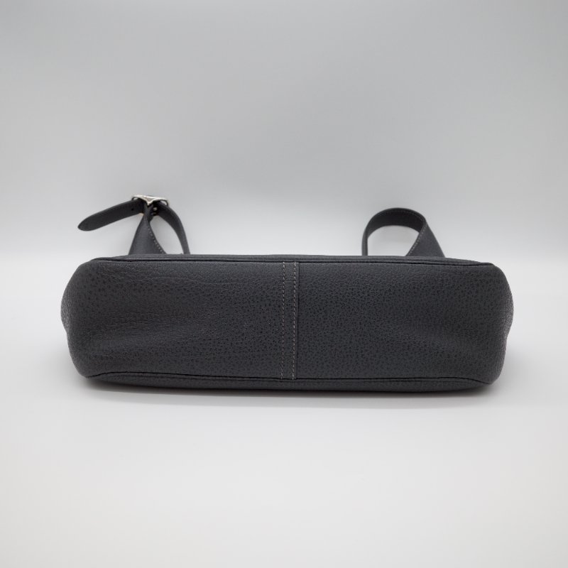 Hermes 愛馬仕 Trim 31 黑銀 牛皮 肩背包 單肩包-4