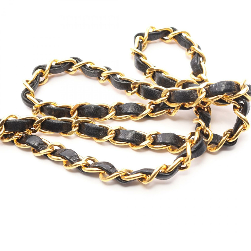 香奈兒 (CHANEL) Matelasse Diana 翻蓋鏈條單背包 A01164 羊皮 黑色 二手-11