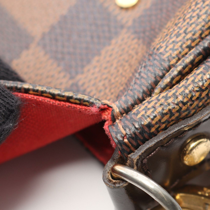 路易威登 Favorite PM 單肩手提包 N41276 Damier Ebene 棕色 二手女士-7