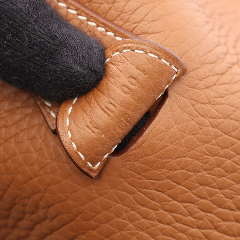 愛馬仕 Evelyne 3 Trois PM 單肩包，Clemence 皮革，金棕色，二手，K SHW-4