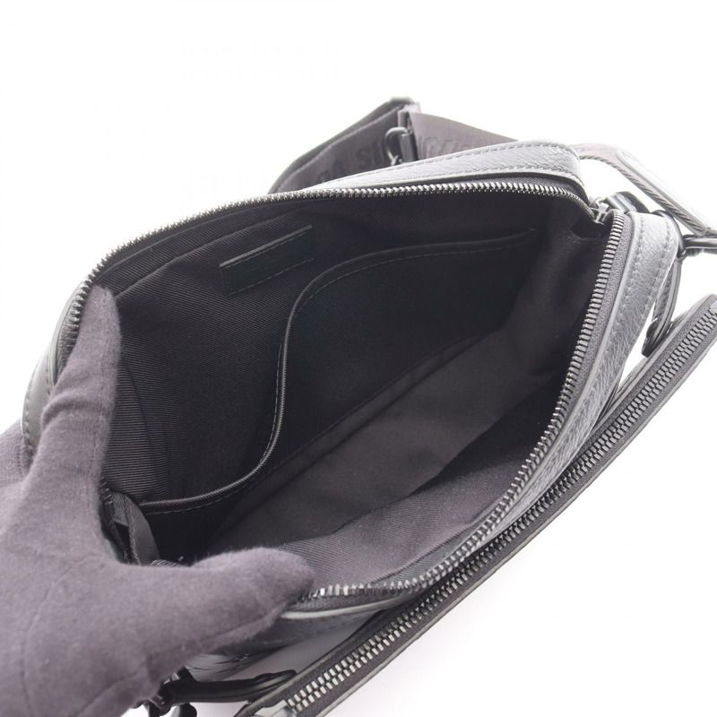路易威登 Trio Messenger 肩背包 M46602 Monogram Shadow 皮革 BK 二手-2
