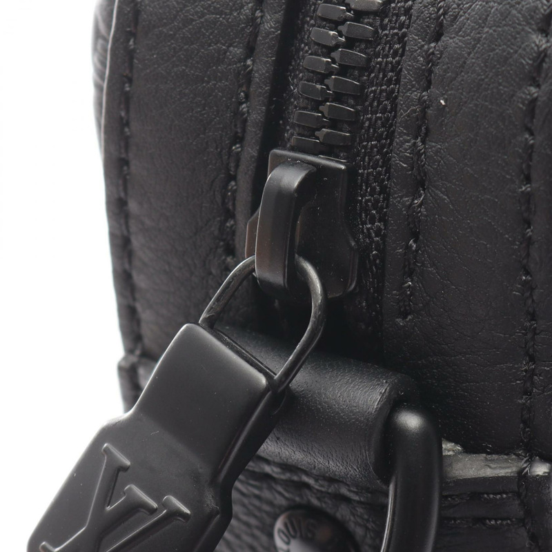 路易威登 Trio Messenger 肩背包 M46602 Monogram Shadow 皮革 BK 二手-4