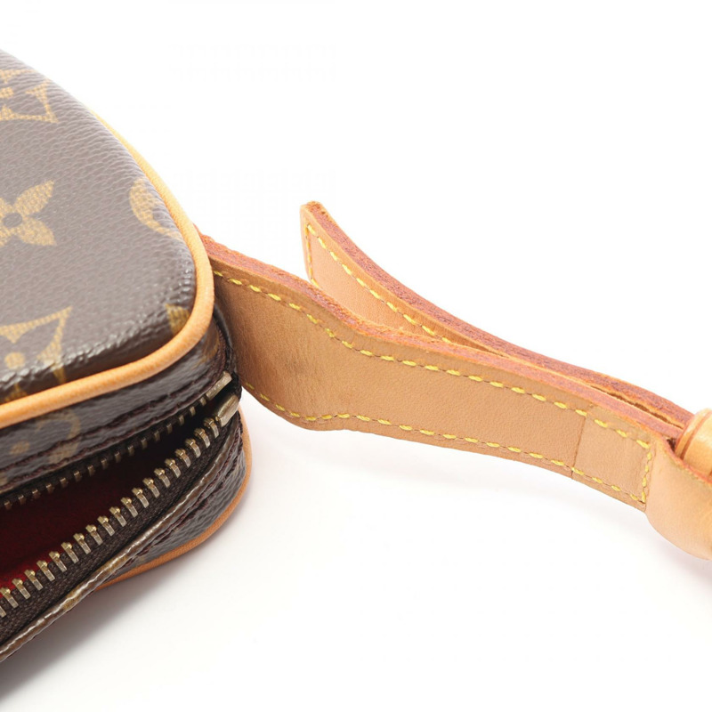 路易威登 Pochette Croissant 單肩包 M51510 Monogram 棕色 二手 女士-7