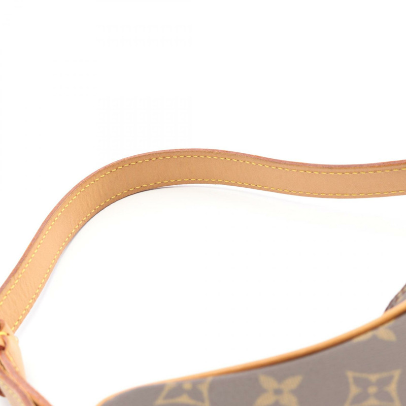 路易威登 Pochette Croissant 單肩包 M51510 Monogram 棕色 二手 女士-9