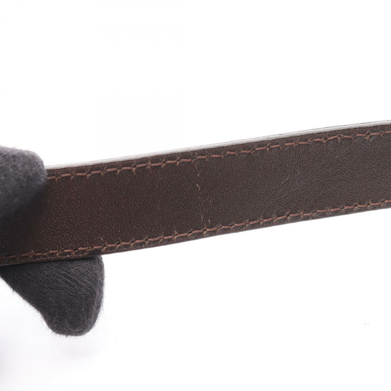 FENDI Mamma Zucca 水桶包單肩手提包帆布皮革棕色二手女款-8