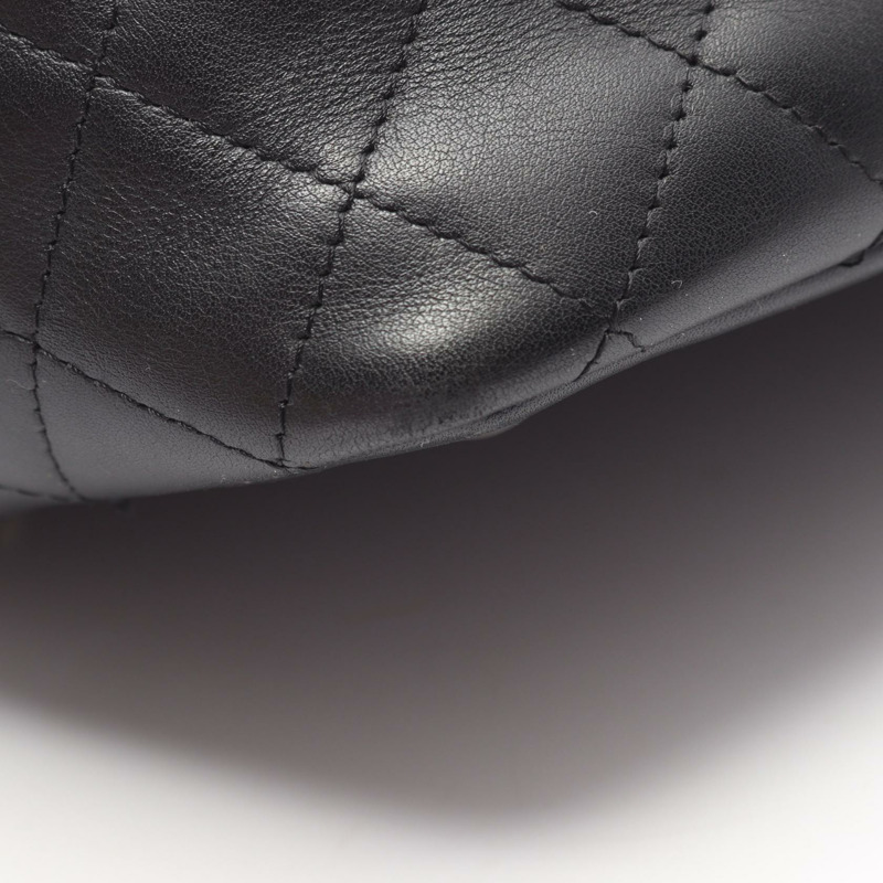 香奈兒 Cambon 系列大單肩托特包，羊皮材質，黑色/白色，二手，SHW CC-10