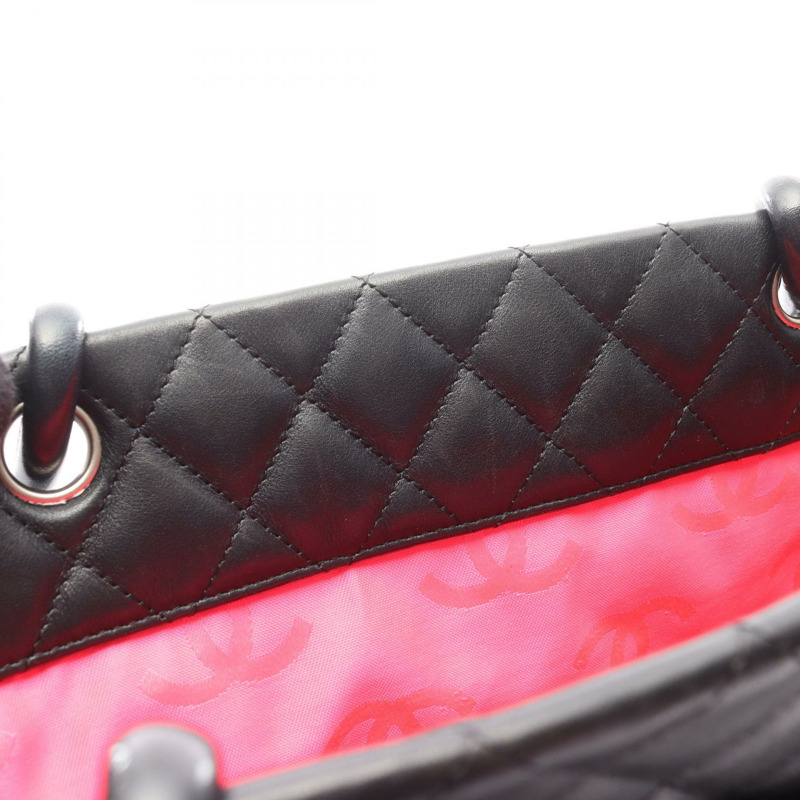 香奈兒 Cambon 系列大托特包，羊皮黑色，二手 SHW CC-7