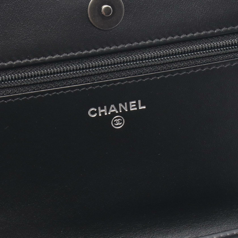 香奈兒 Boy Chanel Matelasse 單肩包，粒面小牛皮，黑色，二手 SHW CC-3