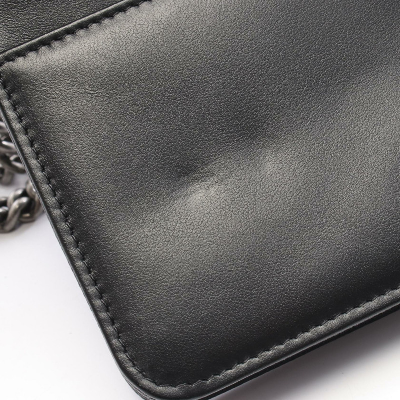 香奈兒 Boy Chanel Matelasse 單肩包，粒面小牛皮，黑色，二手 SHW CC-5