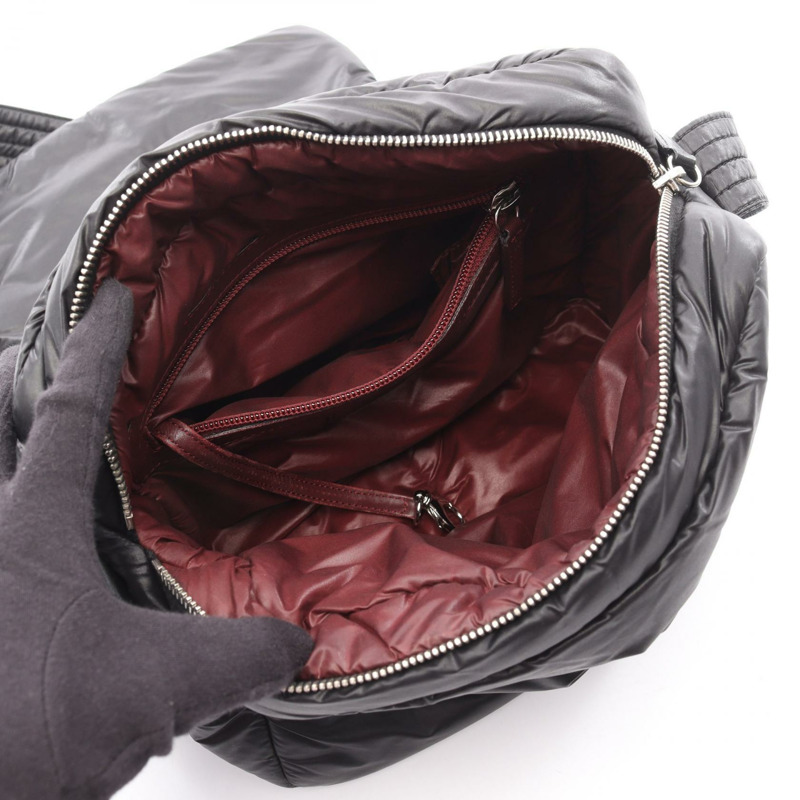 香奈兒 Coco Cocoon 小號斜背肩背包 尼龍 黑色 二手 SHW-2