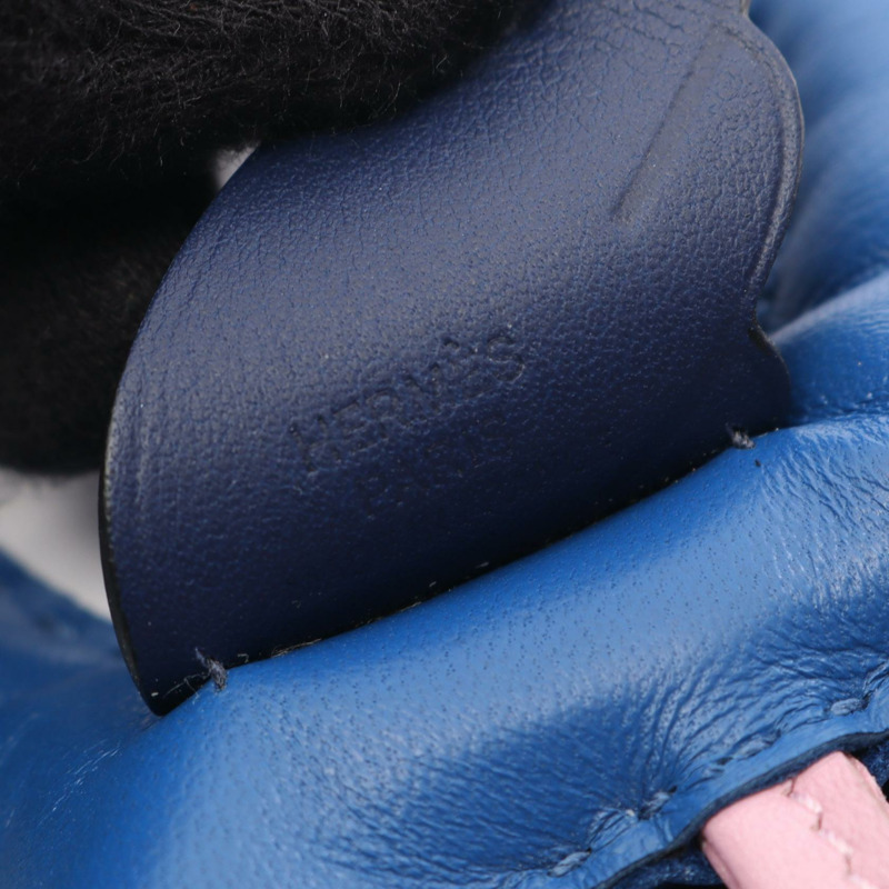 愛馬仕 Rodeo Pegasus PM 包飾，Agneau milo Swift 皮革，藍色/粉紅色，二手-2