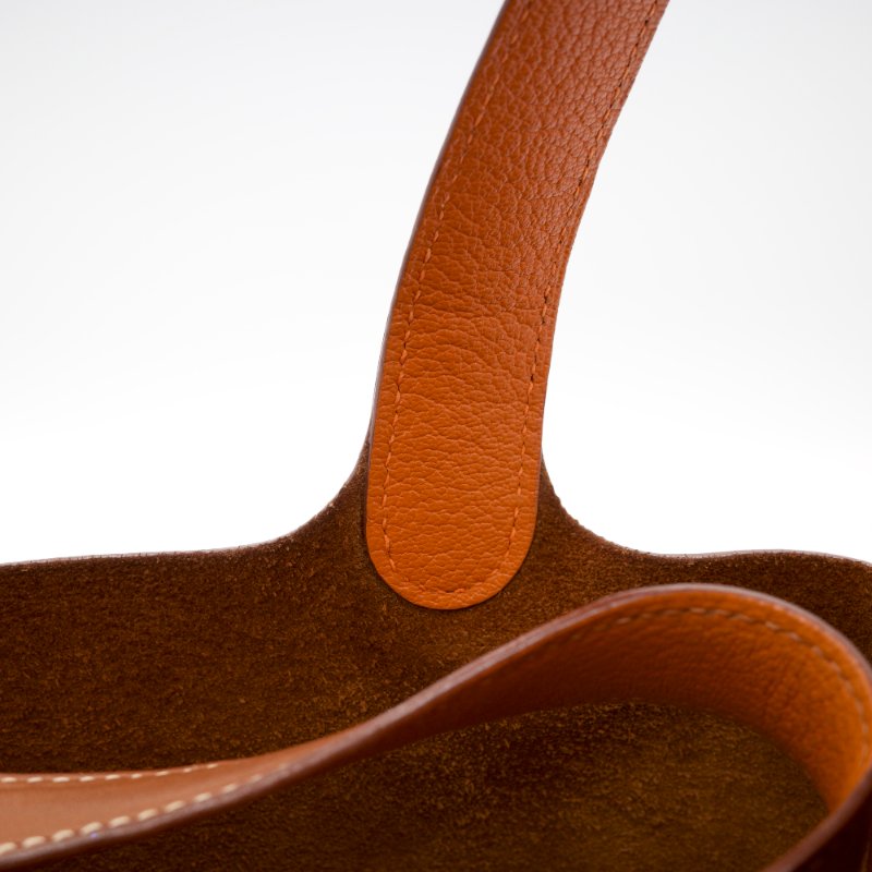 Hermes 愛馬仕 Picotin 18 菜籃子 金棕銀 牛皮 手提包-9