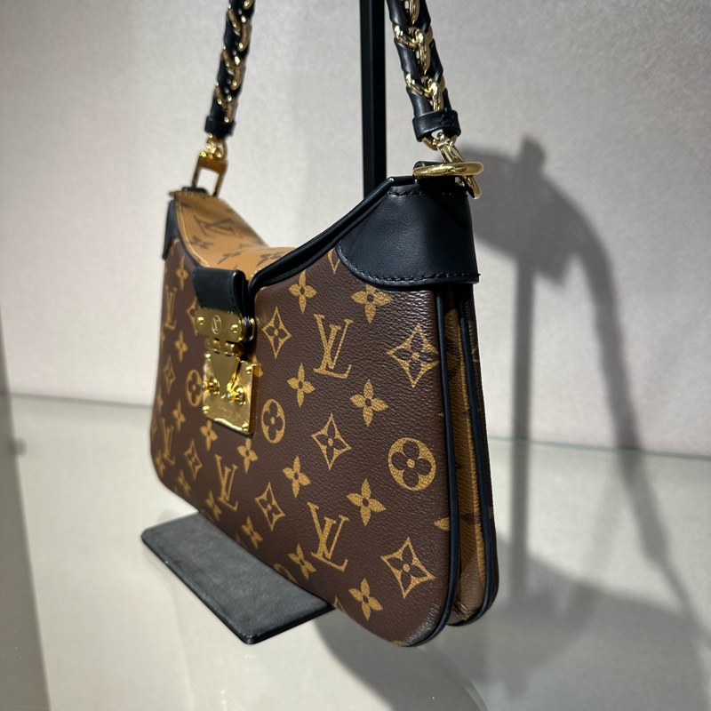 LOUIS VUITTON 路易威登Twinny 老花 牛角包手提斜挎单肩包-2