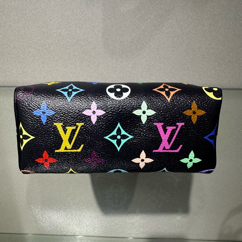 LOUIS VUITTON x Takashi Murakami村上隆 联名款 NANO SPEEDY黑三彩 波士顿包手提包 超迷你-4