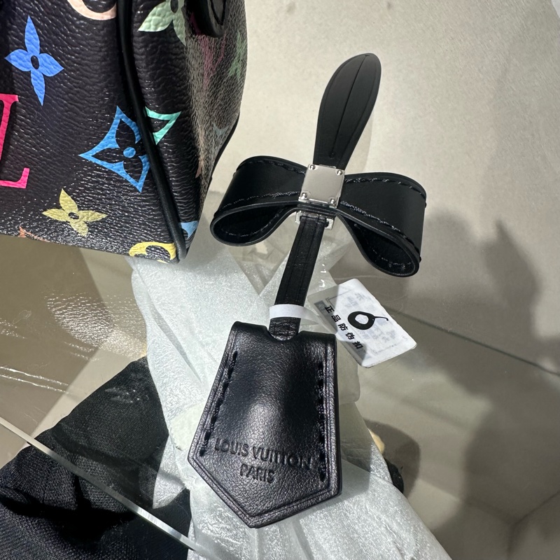 LOUIS VUITTON x Takashi Murakami村上隆 联名款 NANO SPEEDY黑三彩 波士顿包手提包 超迷你-6