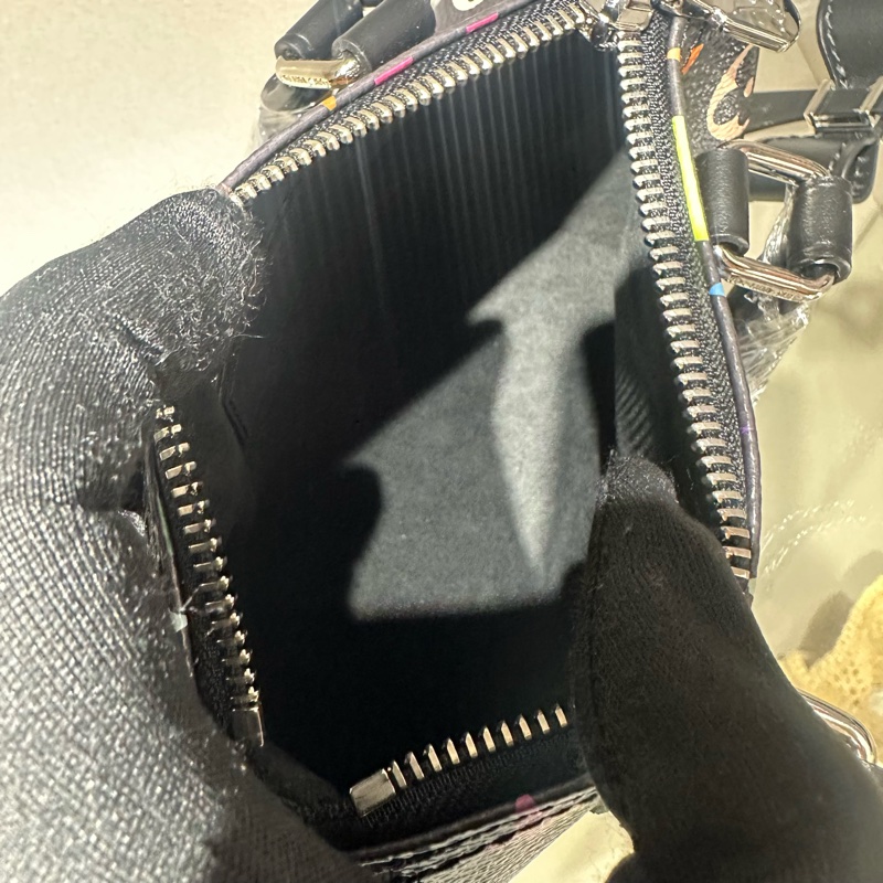 LOUIS VUITTON x Takashi Murakami村上隆 联名款 NANO SPEEDY黑三彩 波士顿包手提包 超迷你-8