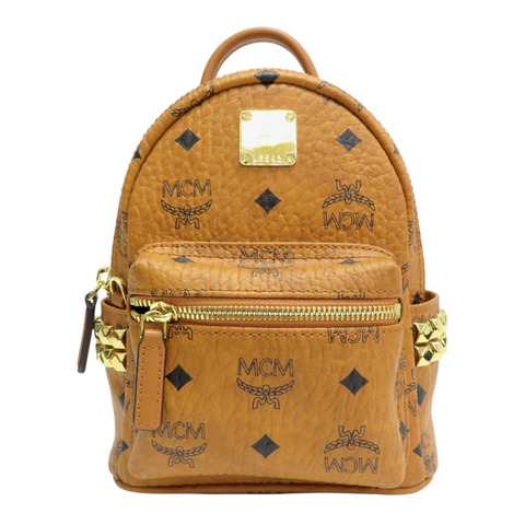 棕色 塗層帆布 Visetos 系列 Stark後背包【MCM】