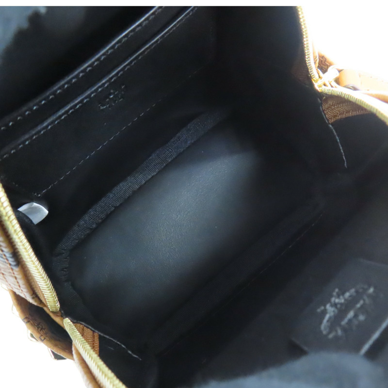 棕色 塗層帆布 Visetos 系列 Stark後背包【MCM】-4