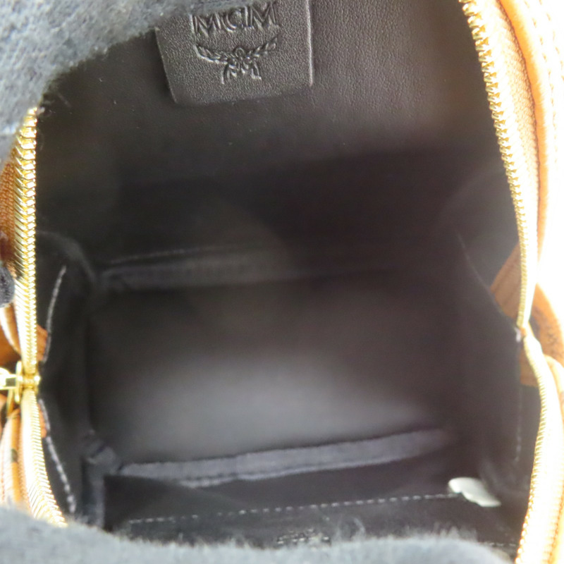 棕色 塗層帆布 Visetos 系列 Stark後背包【MCM】-5