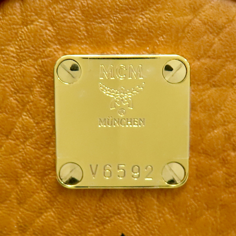 棕色 塗層帆布 Visetos 系列 Stark後背包【MCM】-7