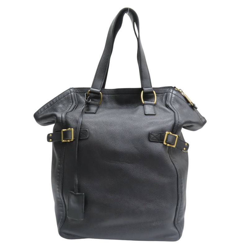 黑色 牛皮 托特包【SAINT LAURENT 聖羅蘭】 172459-0