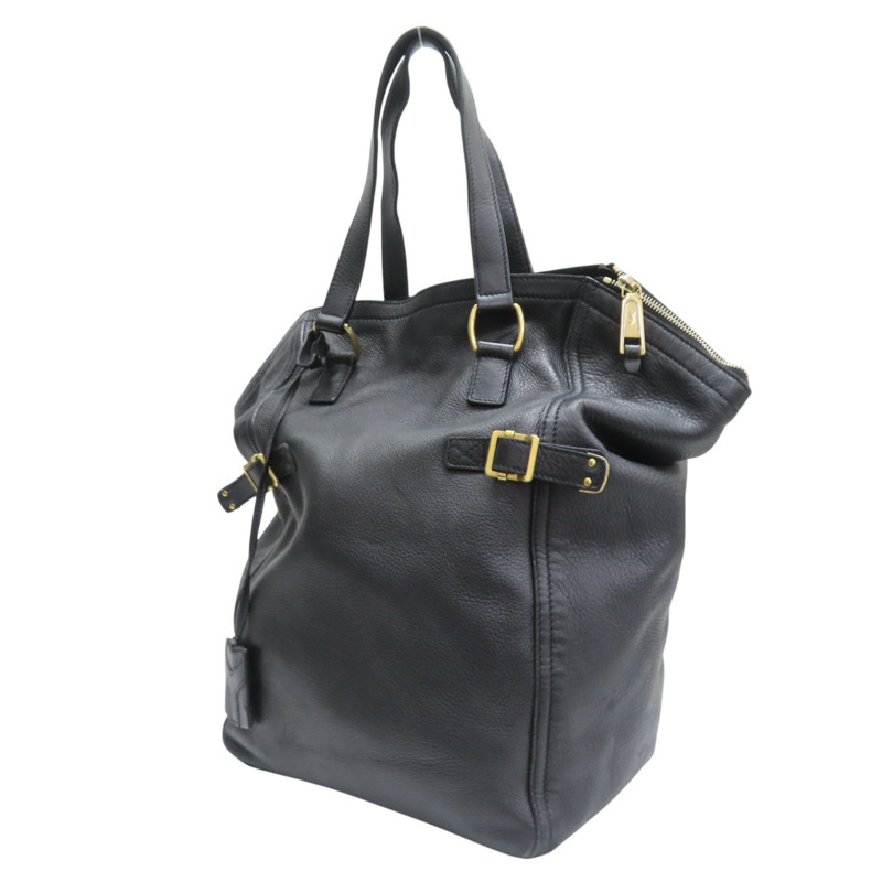 黑色 牛皮 托特包【SAINT LAURENT 聖羅蘭】 172459-2