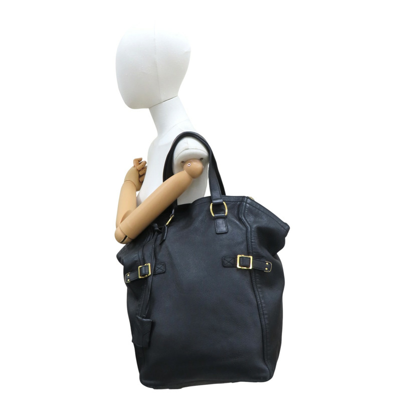 黑色 牛皮 托特包【SAINT LAURENT 聖羅蘭】 172459-6