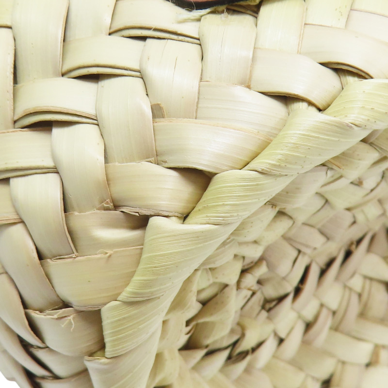 米色藤編 棕色牛皮mini panier 肩背包【Chloe 克羅伊】 10J392EH6.02NT-9