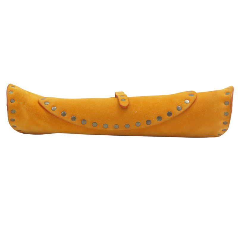 橘色 麂皮 肩背包【CELINE 賽琳】-3