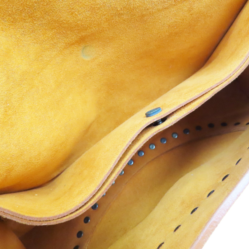 橘色 麂皮 肩背包【CELINE 賽琳】-4