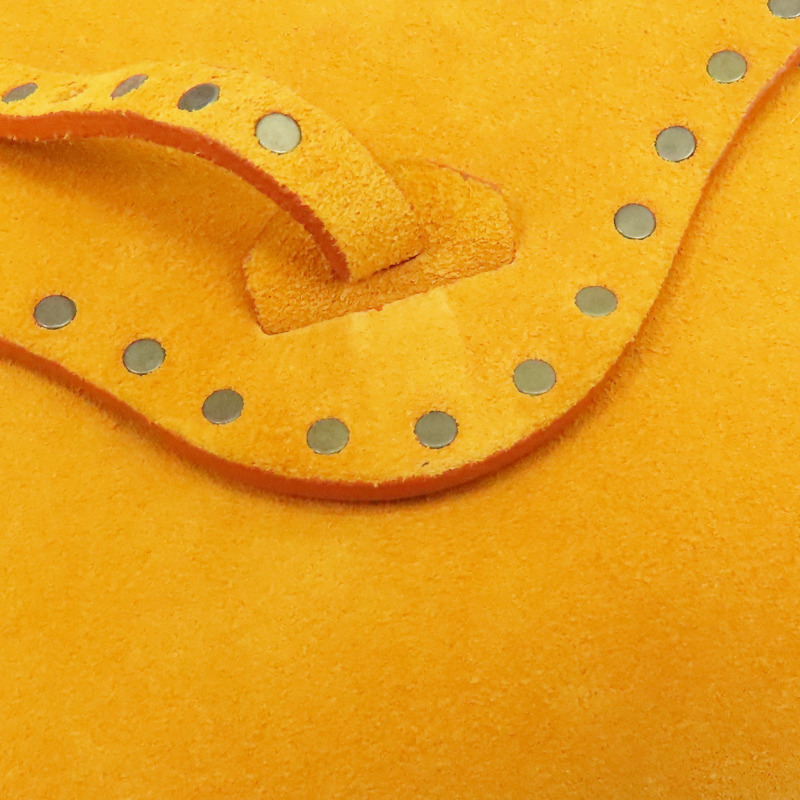 橘色 麂皮 肩背包【CELINE 賽琳】-12