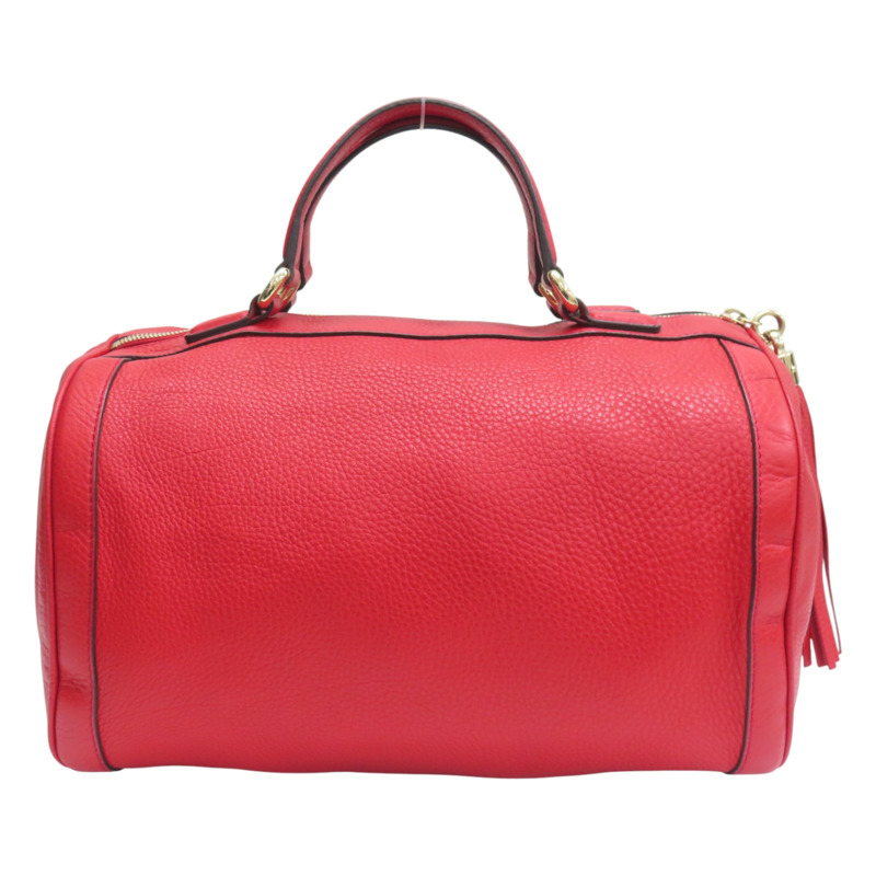 紅色 牛皮 波士頓 手提包【GUCCI 古馳】 282302-0