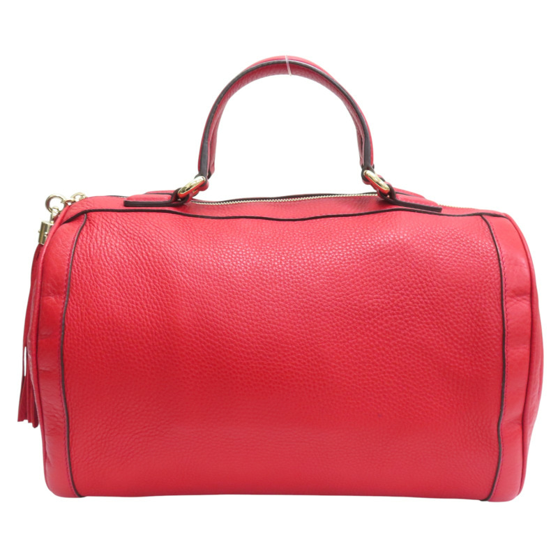 紅色 牛皮 波士頓 手提包【GUCCI 古馳】 282302-1