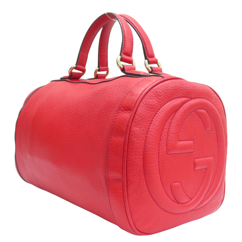 紅色 牛皮 波士頓 手提包【GUCCI 古馳】 282302-2