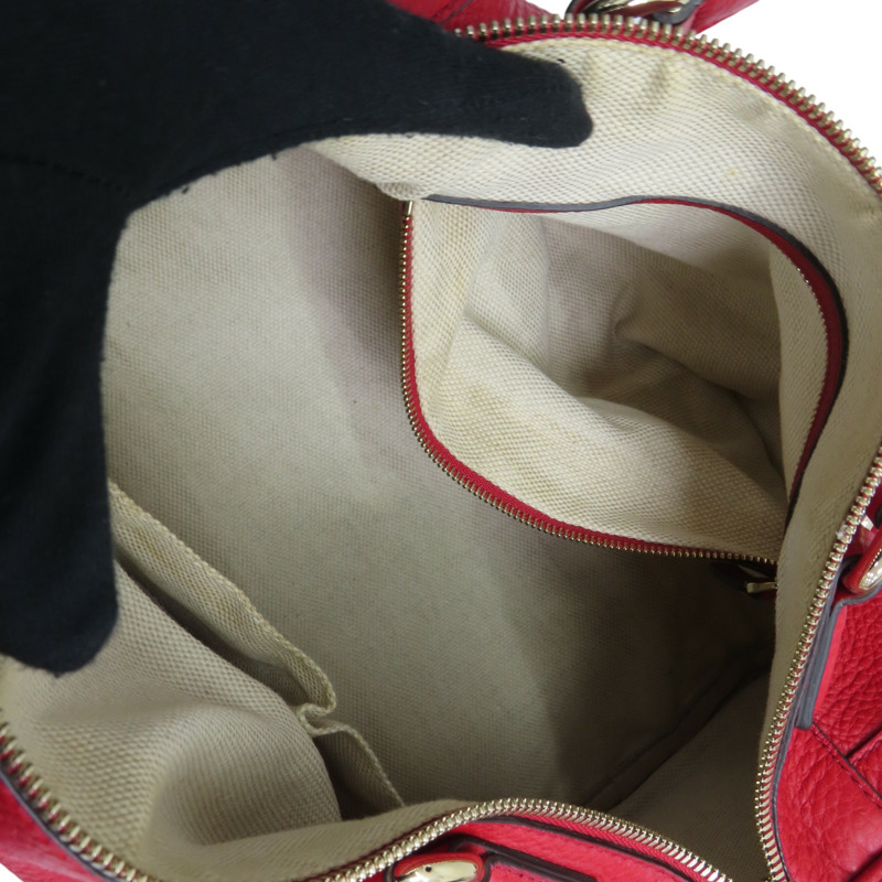 紅色 牛皮 波士頓 手提包【GUCCI 古馳】 282302-4